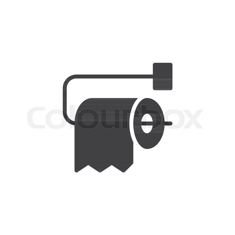 800x800 Toilet Paper Roll Vector Icon Filled Stock Vector Colourbox