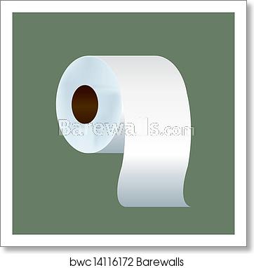 362x382 Toilet Paper Vector, Art Print Barewalls Posters Prints