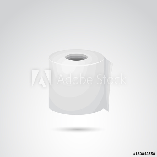 500x500 Toilet Paper Vector Illustration