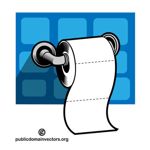 500x500 Toilet Paper Vector Image