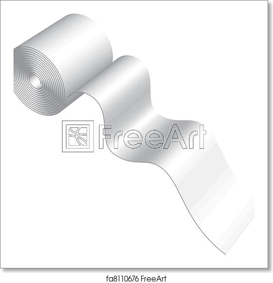 561x581 Free Art Print Of Toilet Paper Vector Illustration Of Toilet