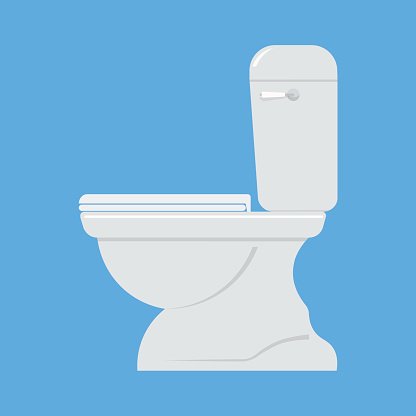 416x416 Toilet Bowl Vector Illustration Stock Vectors