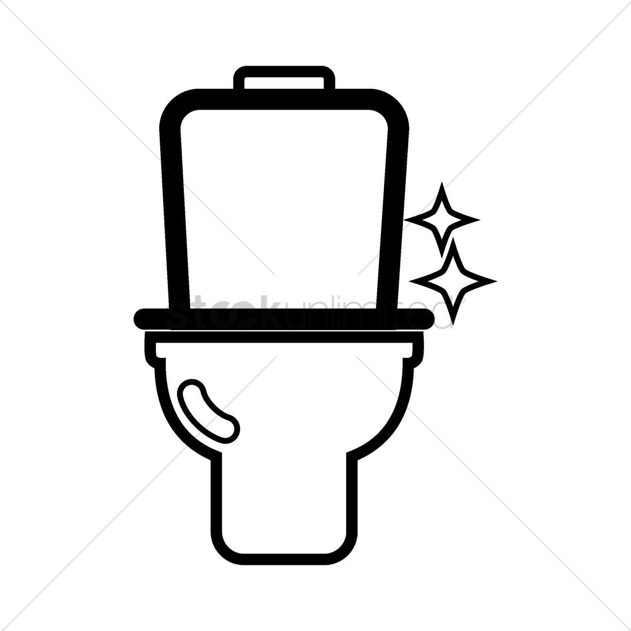 1300x1300 Toilet Bowl Vector Image