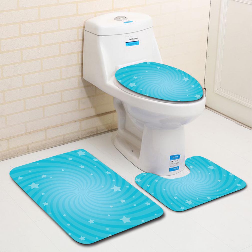 1010x1010 Mtsjtliangwan Family Bathroom Set Of Bathroom Rug + Contour Pad