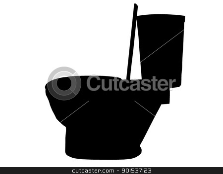 450x353 Toilet Silhouette Stock Vector