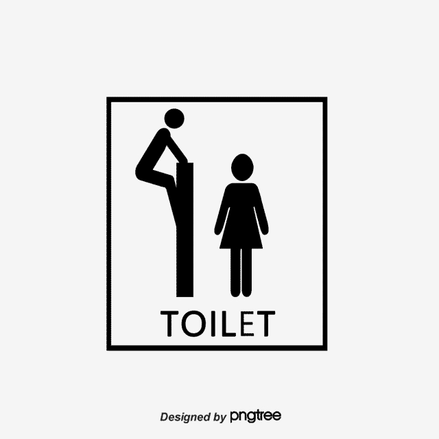 640x640 Funny Toilet Sign, Toilet Vector, Sign Vector, Funny Png