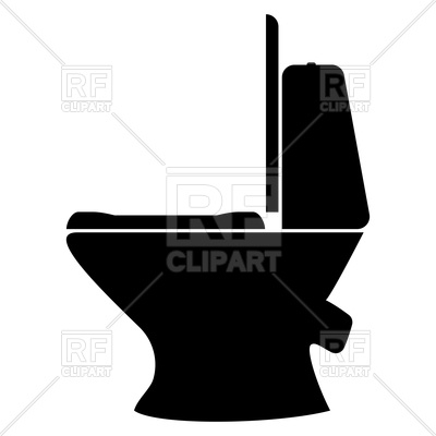 400x400 Toilet Bowl Black Color Icon Vector Image Of Icons And Emblems