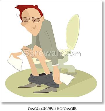 362x382 Upset Man With Diarrhea