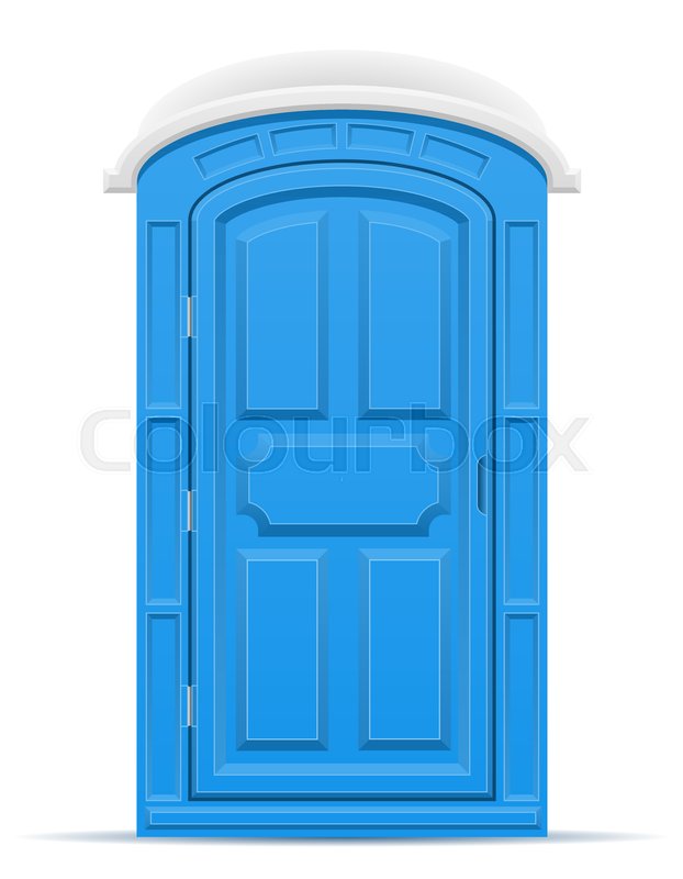 622x800 Bio Outdoor Toilet Vector Illustration Stock Vector Colourbox