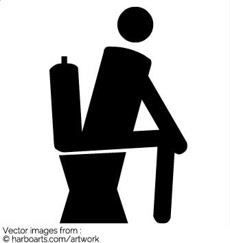 335x355 Download Stickman On Toilet Vector Graphic