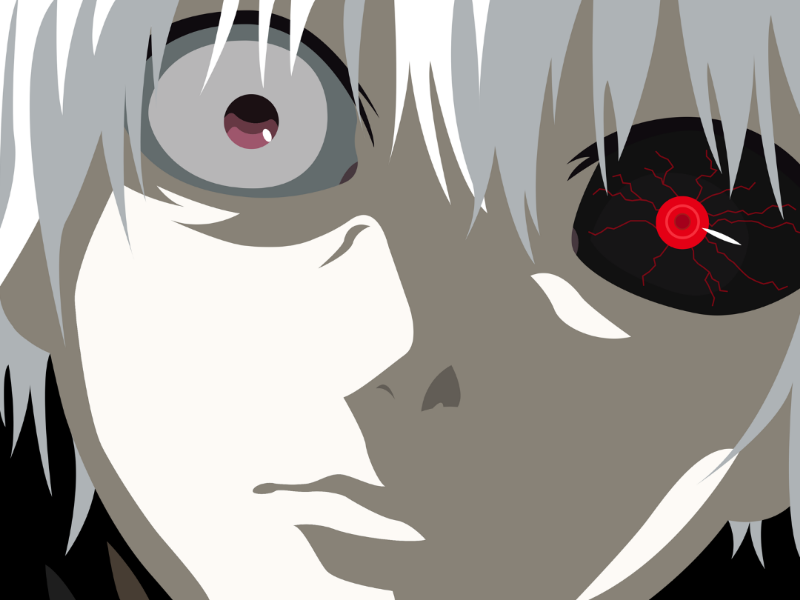 800x600 Ken Kaneki From Tokyo Ghoul Vector Art