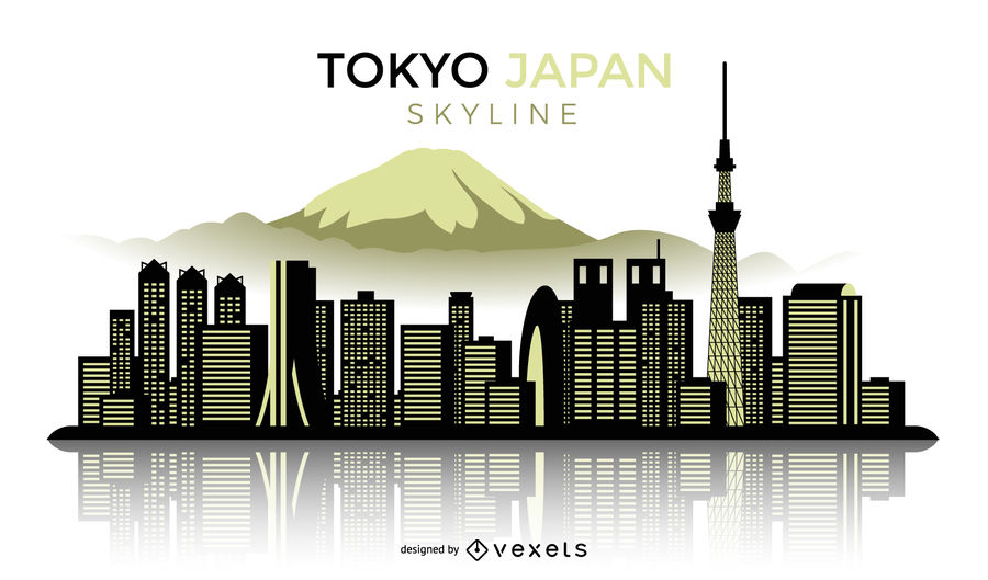 900x529 Tokyo Japan Silhouette Skyline