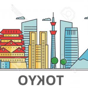 300x300 Photostock Vector Tokyo Japan City Skyline Buildings Streets