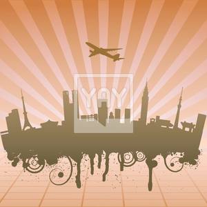 300x300 Vector Illustration Of Urban Landscape Of Tokyo Vector