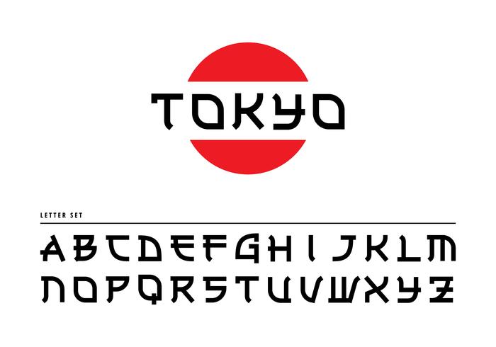 700x490 Japanesse Letters Tokyo Vector