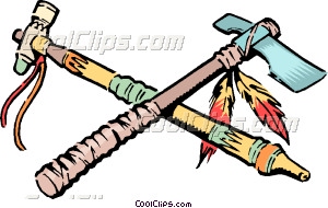300x190 Indian Tomahawk Vector Clip Art