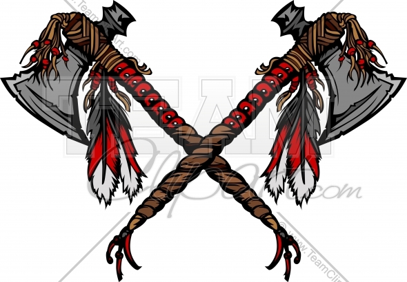 590x410 Tomahawk Vector Clipart Image