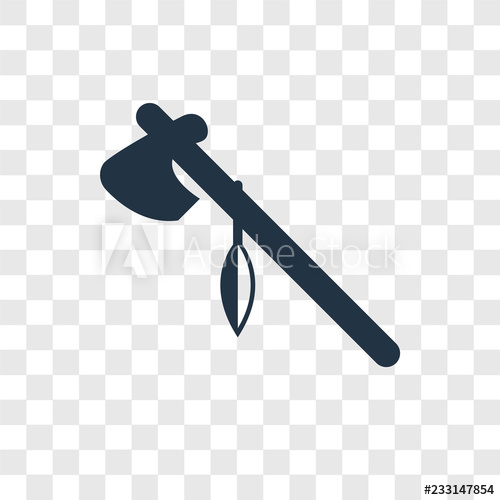 500x500 Tomahawk Vector Icon Isolated On Transparent Background, Tomahawk