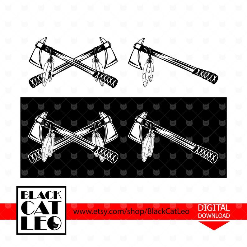 794x794 Indian Axes Axes Vector Clip Art Indian Tomahawk Etsy