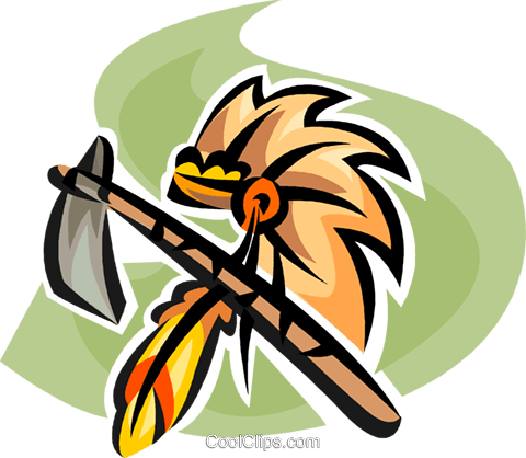 Native American Headdress And Tomahawk Royalty Free Vector Clip 480x418 Native American Headdress And Tomahawk Royalty Free Vector Clip