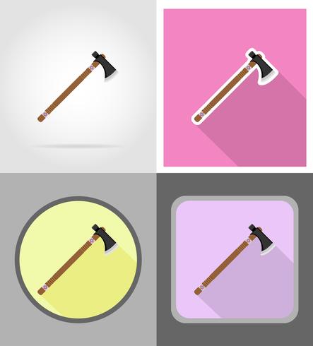 Tomahawk Wild West Flat Icons Vector Illustration 443x490 Tomahawk Wild West Flat Icons Vector Illustration