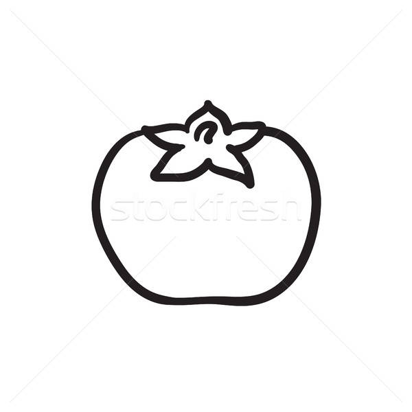 600x600 Tomato Sketch Icon Vector Illustration Andrei Krauchuk