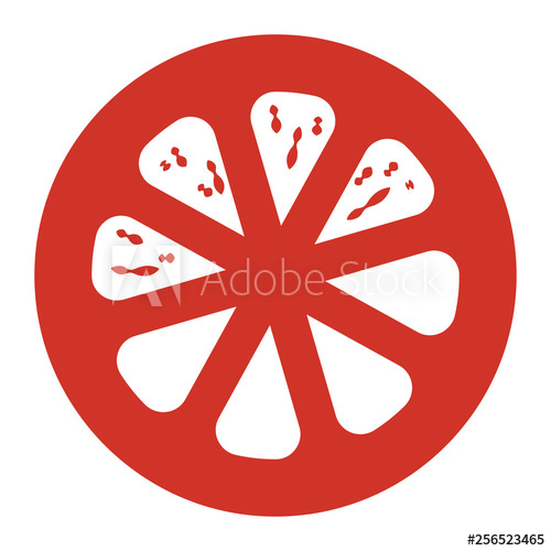 500x500 Tomato Slice Vector