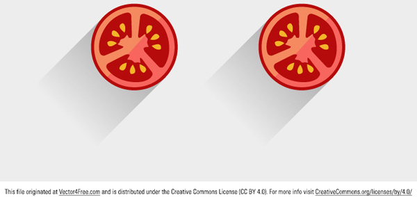 600x284 Tomato Vector Slice Free Vector In Adobe Illustrator