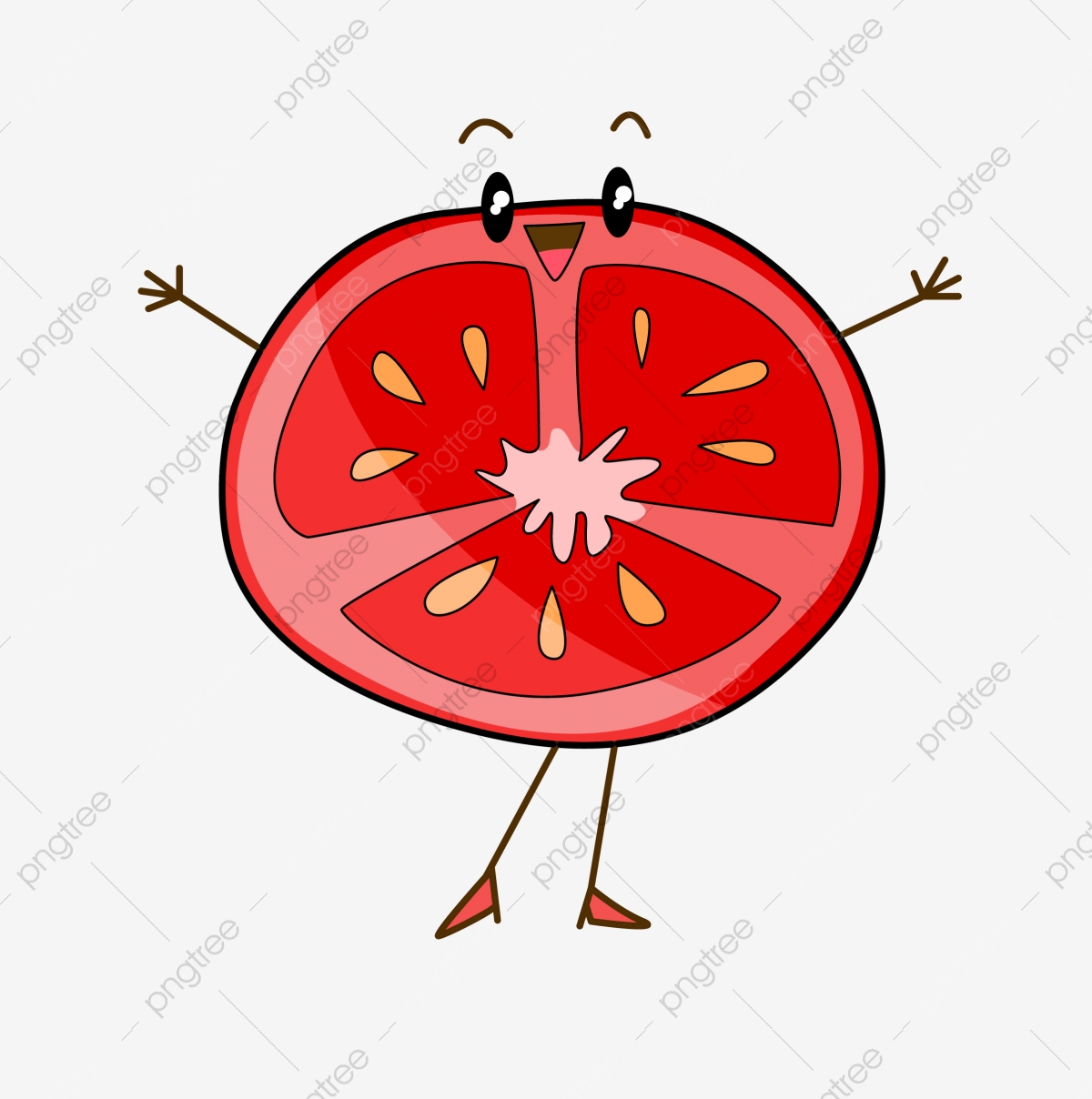 1200x1208 Q Version Q Version Of Tomato Slices Lovely Cute Tomato Slices