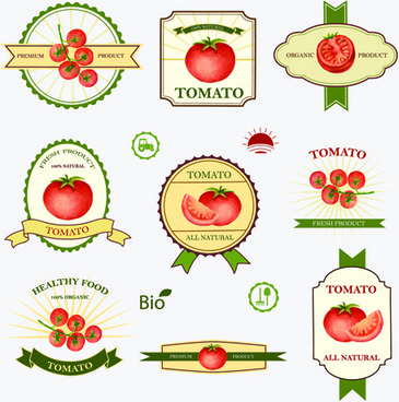 365x368 Tomato Label Free Vector Download