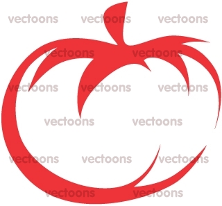 320x297 Creative Tomato Vegetable In Swish Drawing Style