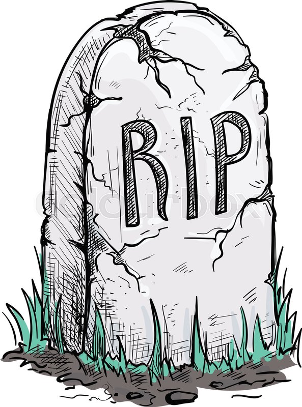 593x800 Scary Cracked Tomb Grave Stone On Stock Vector Colourbox