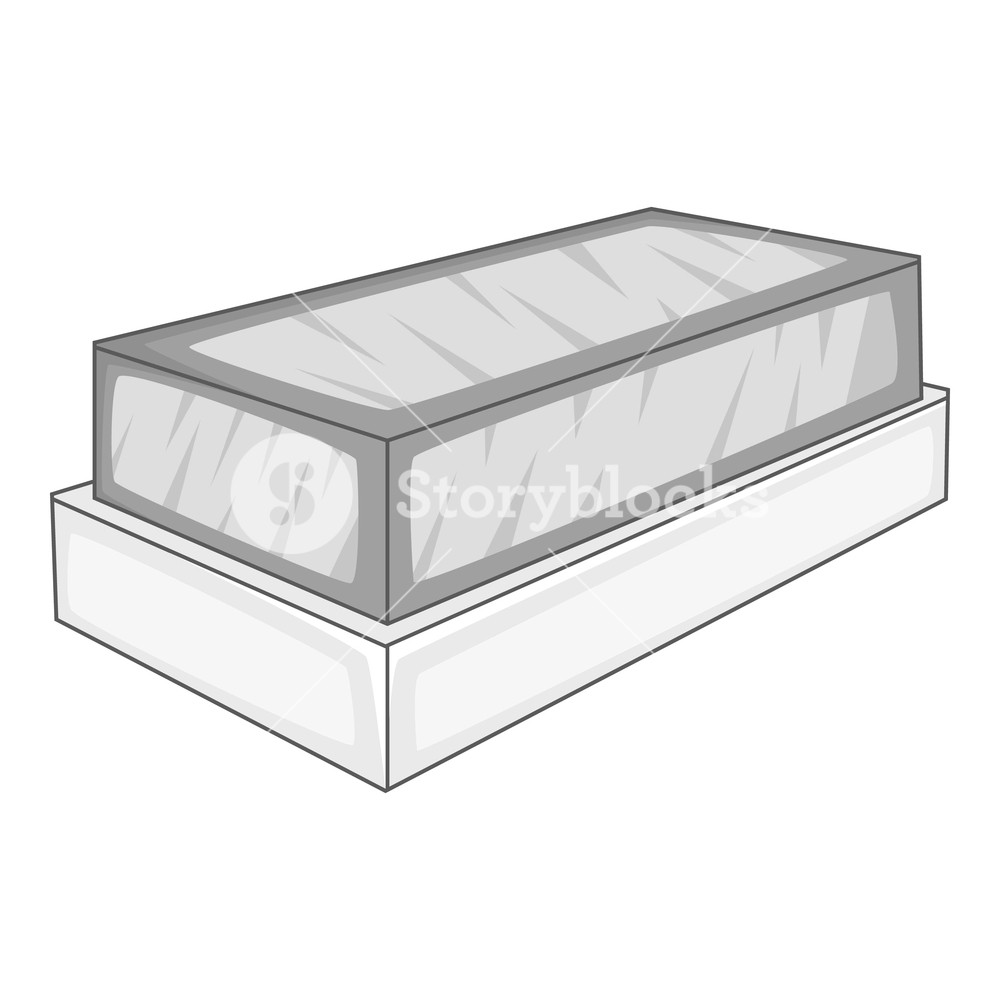 1000x1000 Tomb Icon Gray Monochrome Illustration Of Tomb Vector Icon