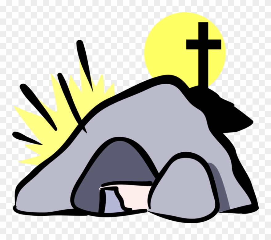 880x780 Vector Illustration Of Tomb Of Jesus Christ With Calvary
