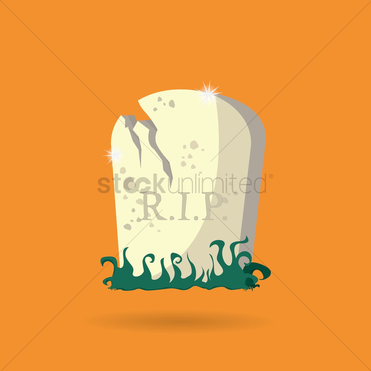 1300x1300 Tombstone Vector Image