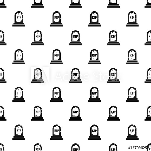 500x500 Tombstone Pattern Simple Illustration Of Tombstone Vector Pattern