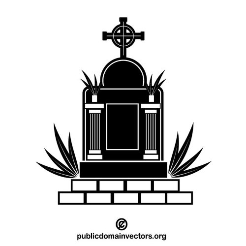 500x500 Tombstone Vector Clip Art