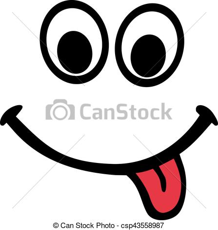 447x470 Smiley With Red Tongue