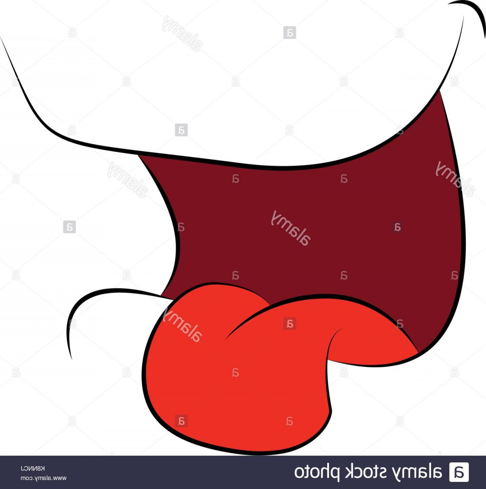 1560x1567 Vector Cartoon Mouth With Tongue Iniikim
