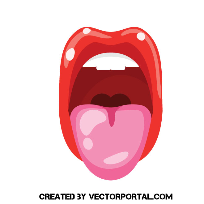 660x660 Woman Showing Tongue Clip Art