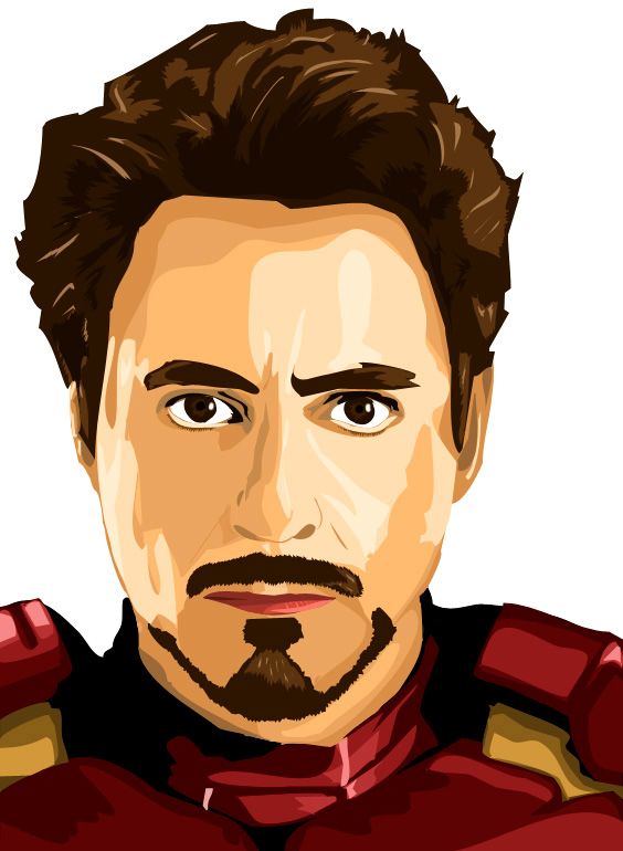 564x770 Vector Art Marvel Art, Tony Stark