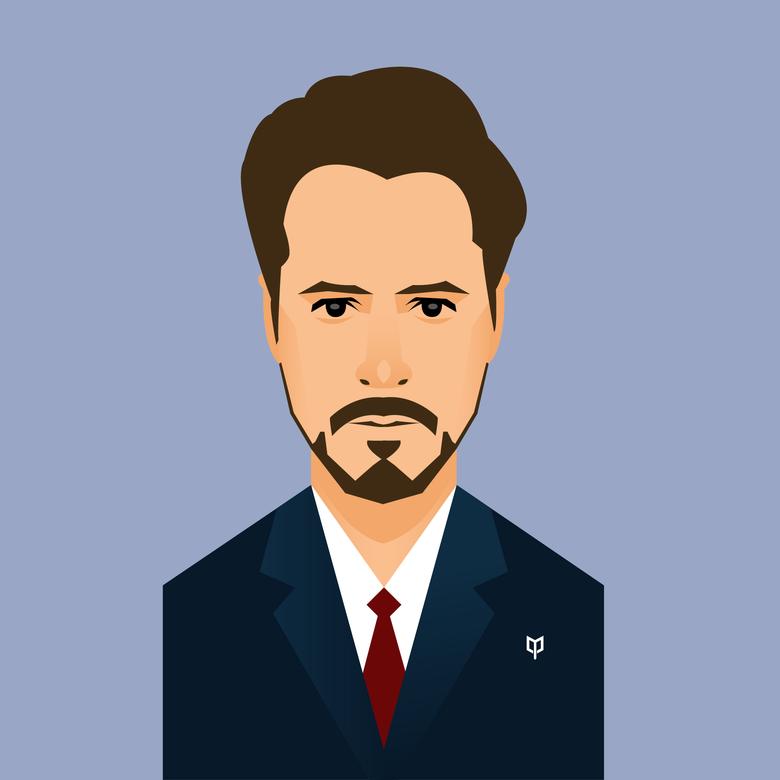 780x780 Flat Vector For Tony Stark Freelancer