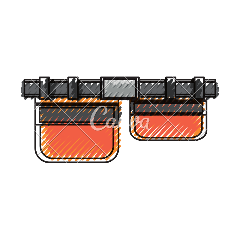 Tool Belt Vector Icon Illustration 800x800 Tool Belt Vector Icon Illustration