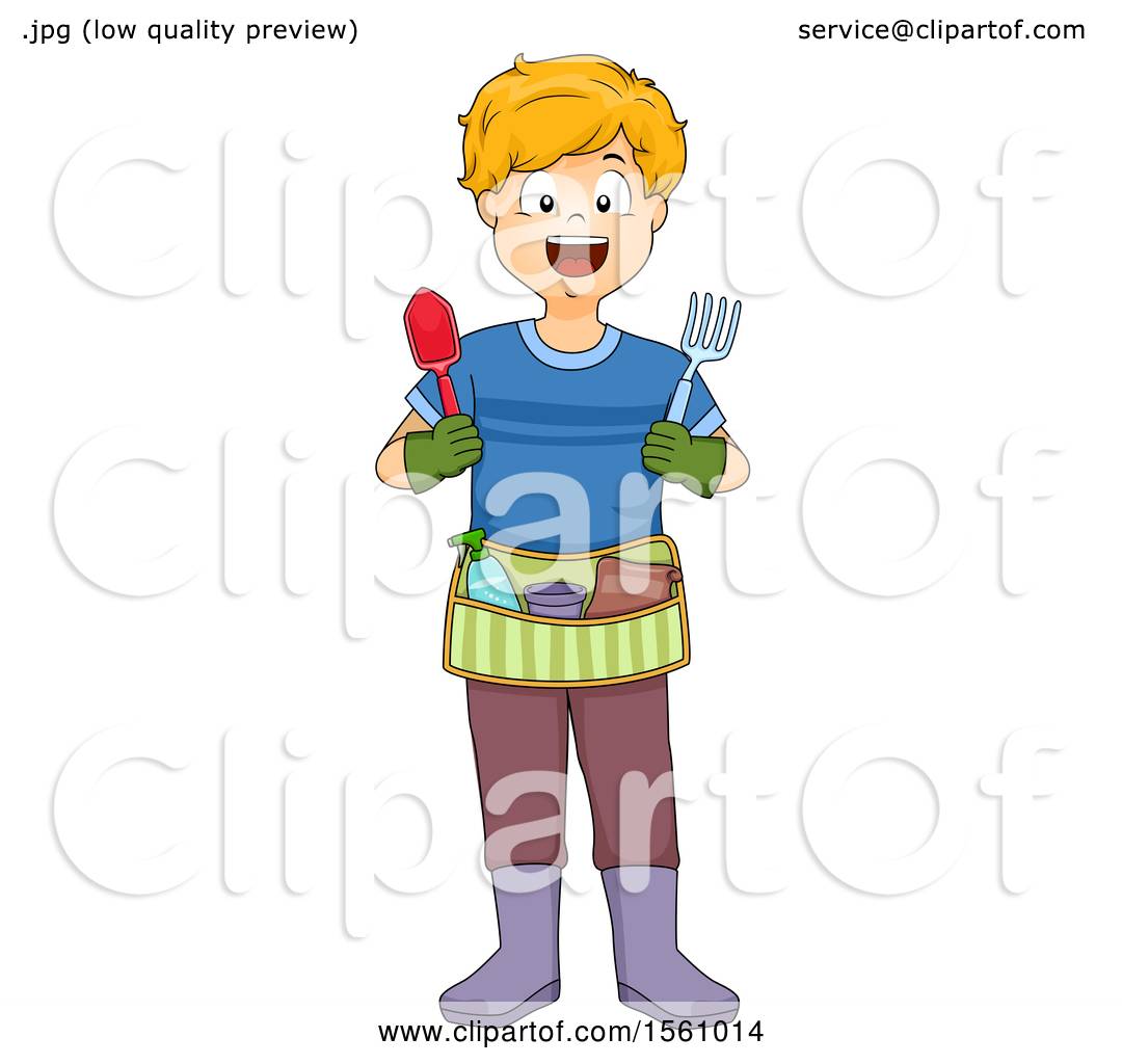 Clipart Of A Boy With A Gardening Tool Belt 1080x1024 Clipart Of A Boy With A Gardening Tool Belt