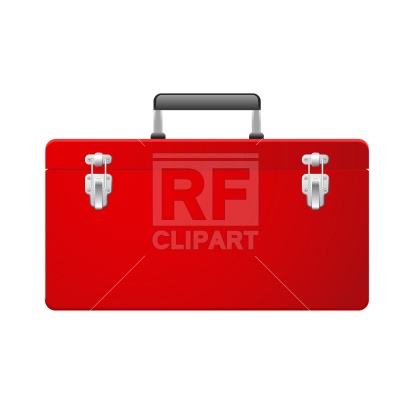 400x400 Red Toolbox Vector Image Of Objects Prague