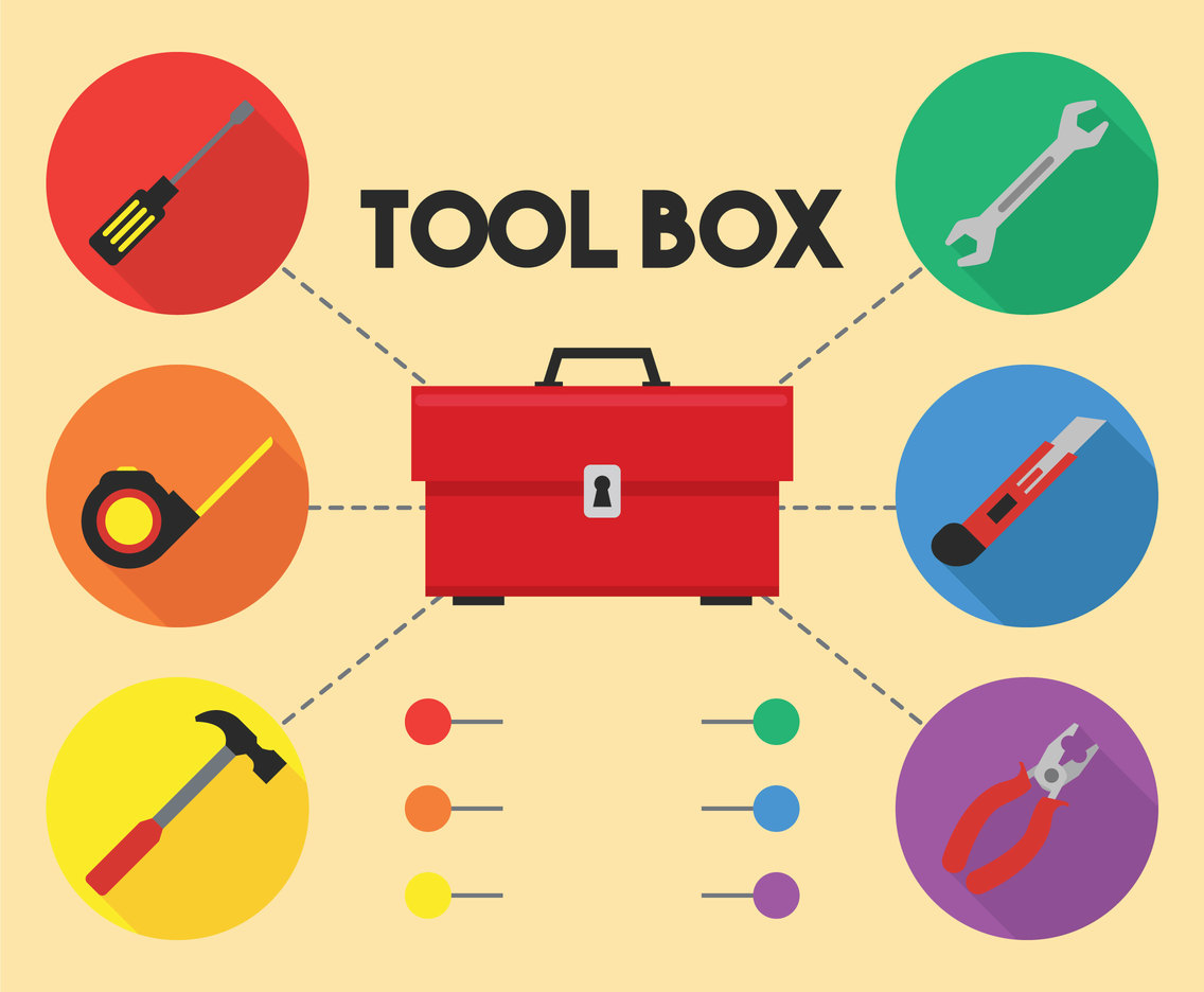 1136x936 Toolbox Vector Vector Art Graphics