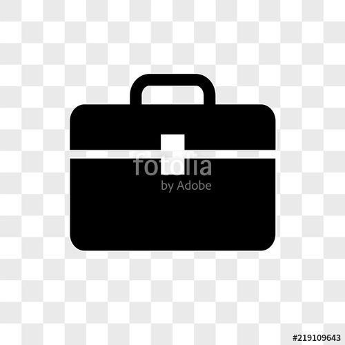 500x500 Toolbox Vector Icon On Transparent Background, Toolbox Icon Stock