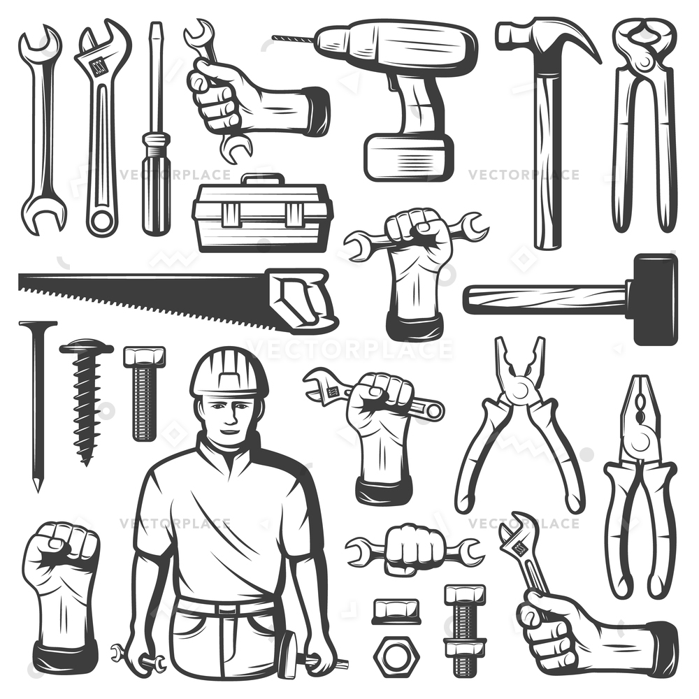 Black Isolated Vintage Repair Workshop Icon Vector Illustration 1000x1000 Black Isolated Vintage Repair Workshop Icon Vector Illustration