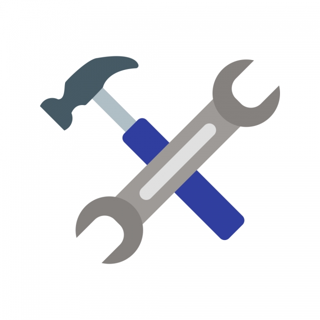 640x640 Tools Vector Icon, Construction Icon, Tools Icon, Hammer Icon Png