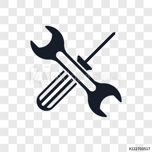 500x500 Tools Icons Isolated On Transparent Background Modern